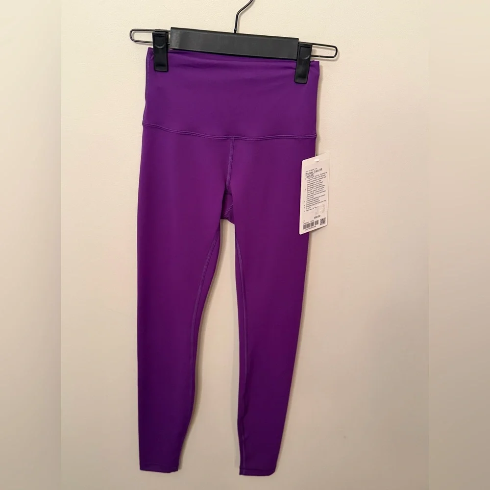 NWT Lululemon Wunder Train legging 28” Inseam in College Purple - Picture 1 of 2